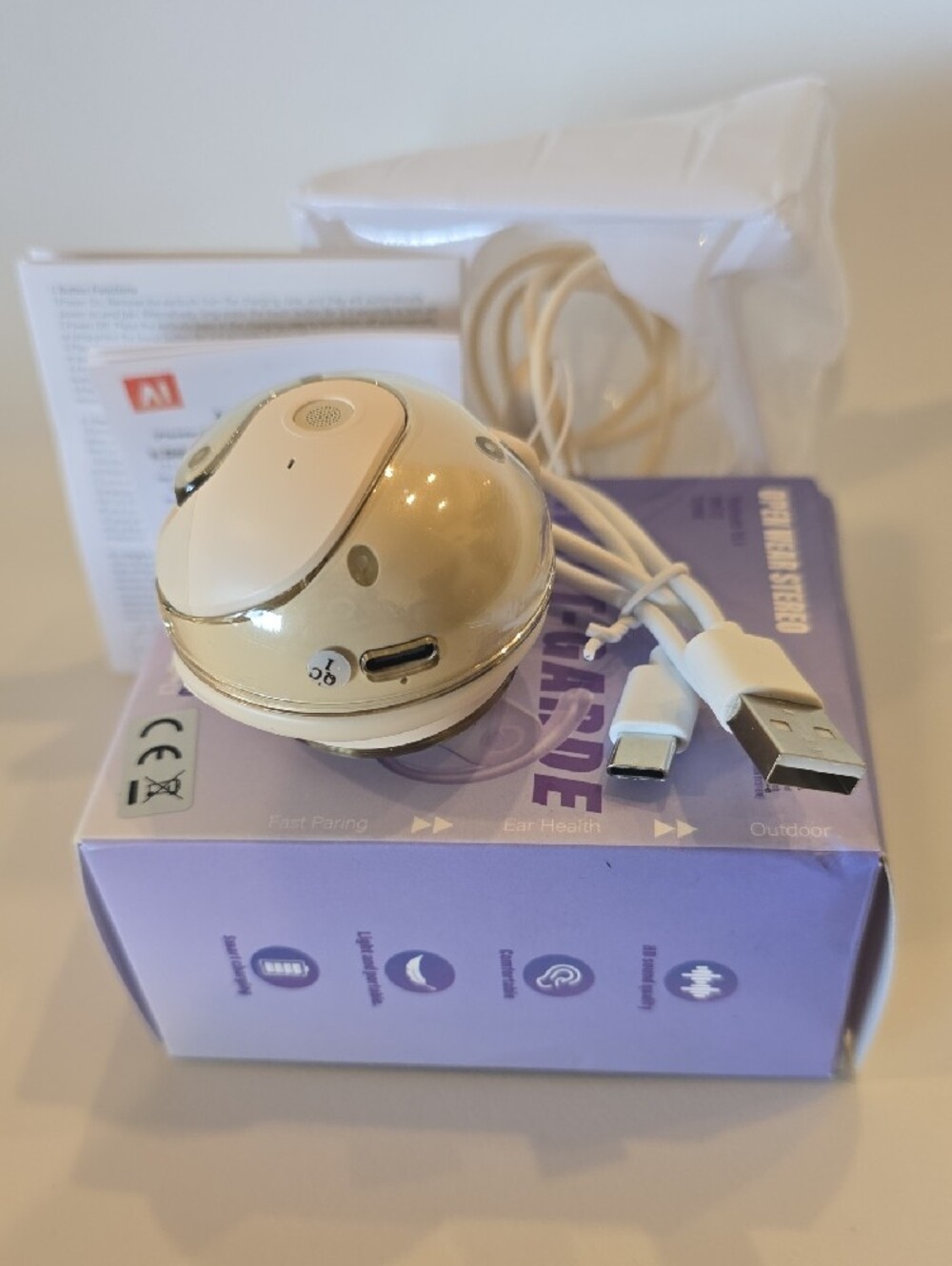 Avant-Garde Fashion Open Wear Stereo Bluetooth Headphones Open Box